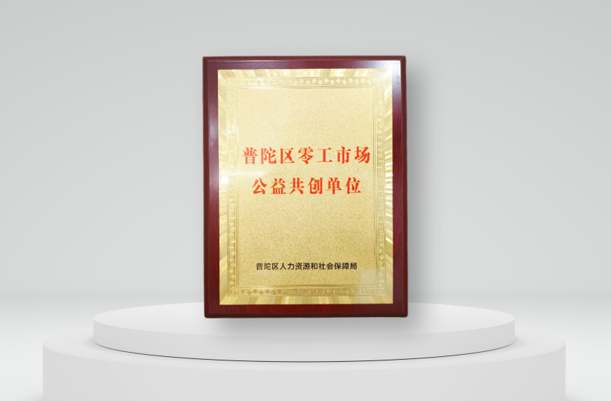 亿佰达科技被授予“上海普陀区零工市场公益共创单位”，亿佰达AI促进公共就业服务体系建设